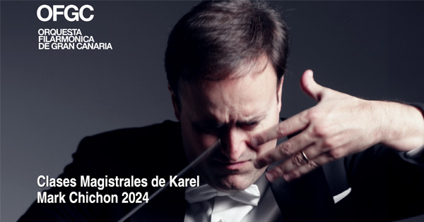 Clase Magistral de Dirección de Orquesta con Karel Mark Chichon y la Orquesta Filarmónica de Gran Canaria 2024.