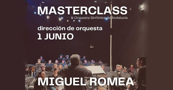 Masterclass de Dirección de Orquesta con Miguel Romea en ELCAMM Junio 2024.